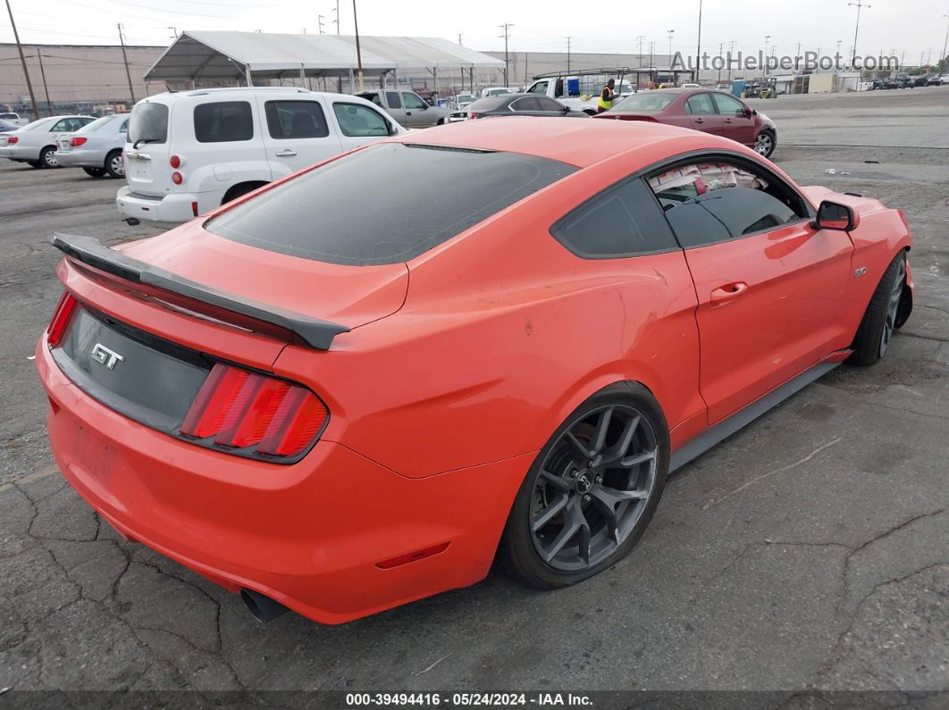 2015 Ford Mustang Gt Оранжевый vin: 1FA6P8CF9F5334615