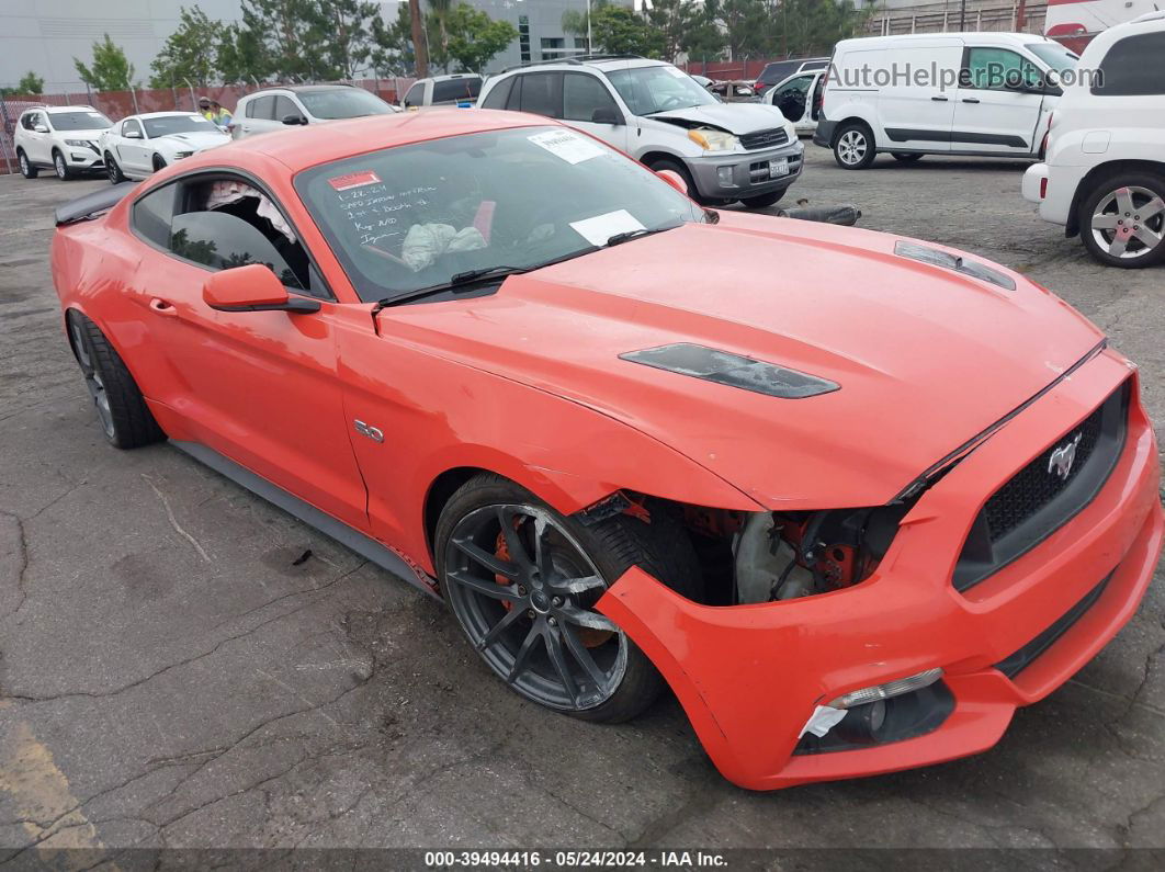 2015 Ford Mustang Gt Orange vin: 1FA6P8CF9F5334615