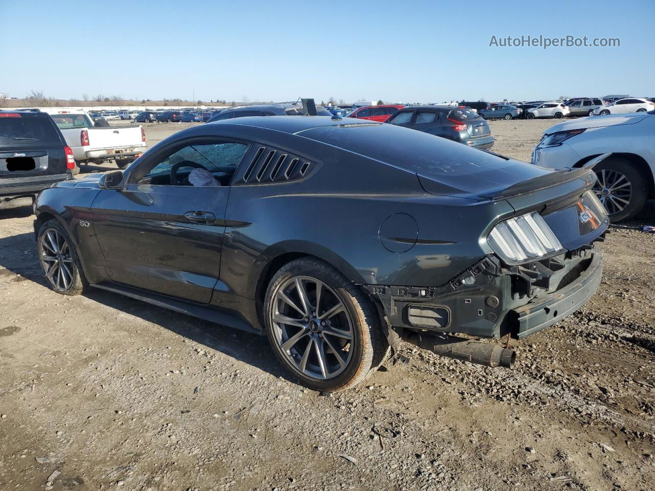 2015 Ford Mustang Gt Green vin: 1FA6P8CF9F5385581