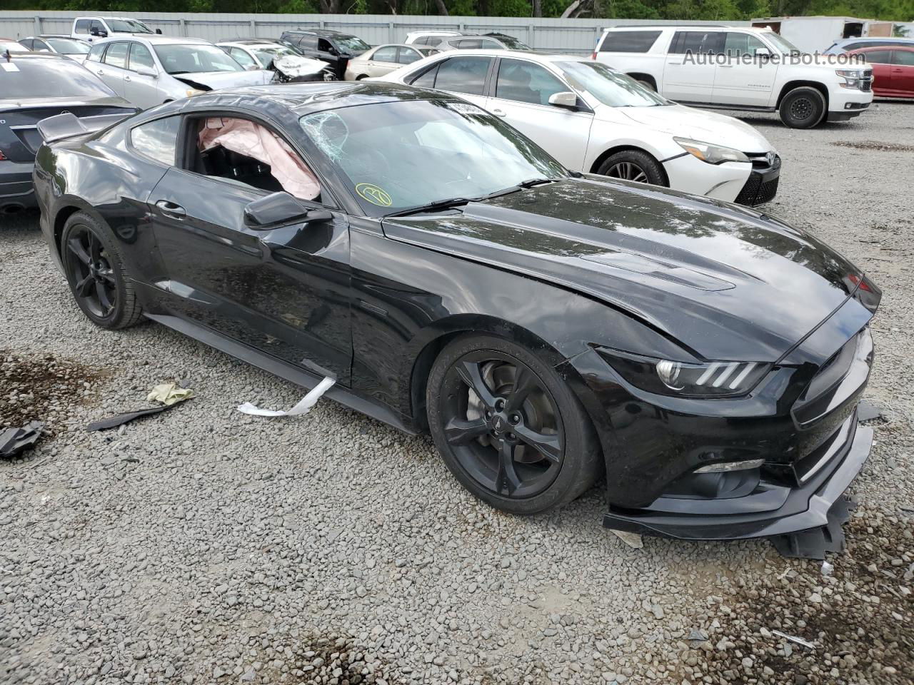 2015 Ford Mustang Gt Черный vin: 1FA6P8CF9F5392479