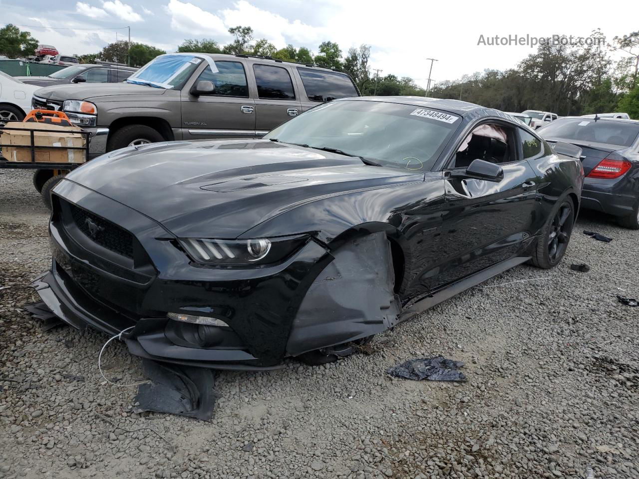 2015 Ford Mustang Gt Черный vin: 1FA6P8CF9F5392479