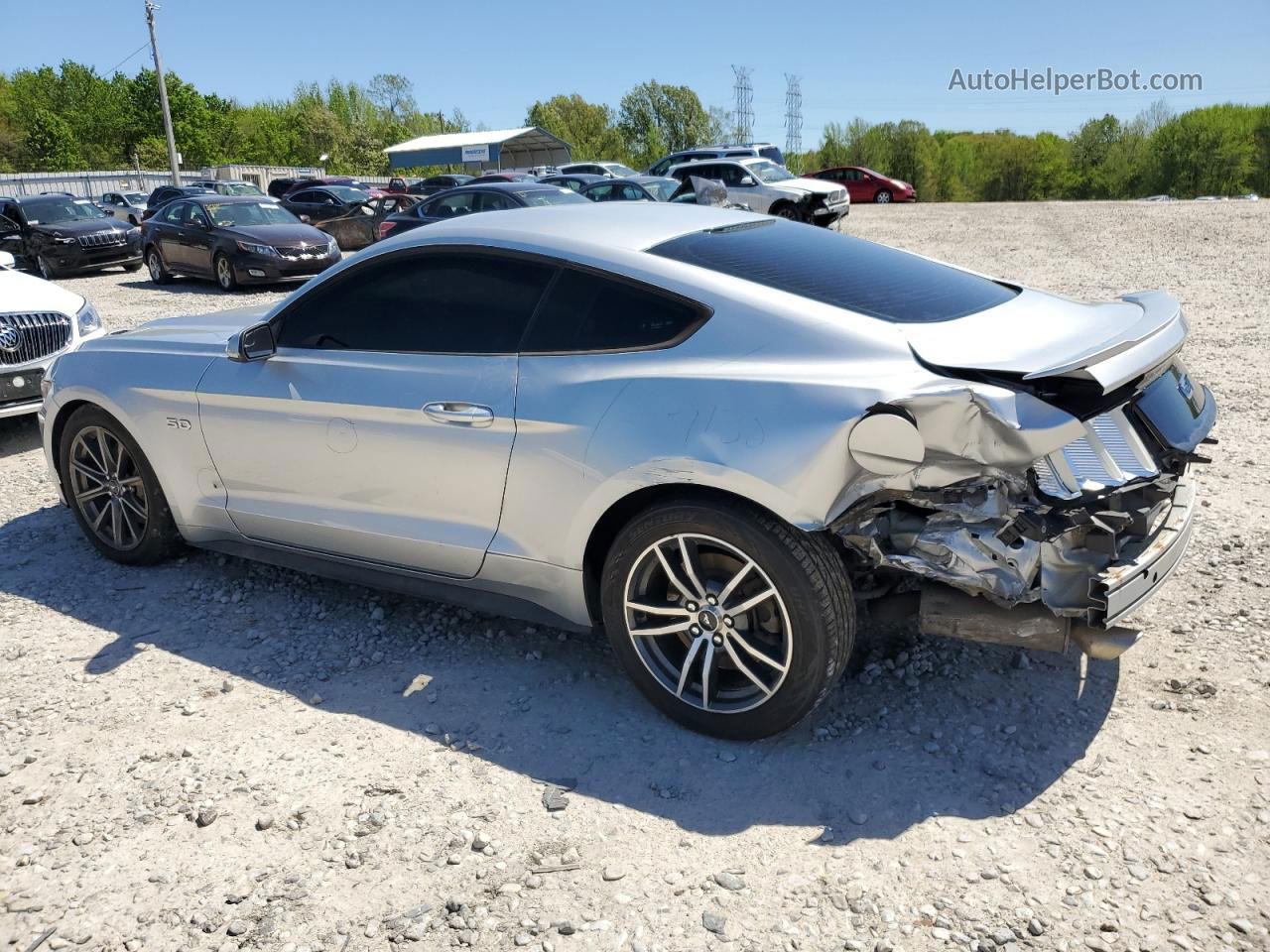 2015 Ford Mustang Gt Silver vin: 1FA6P8CF9F5417199