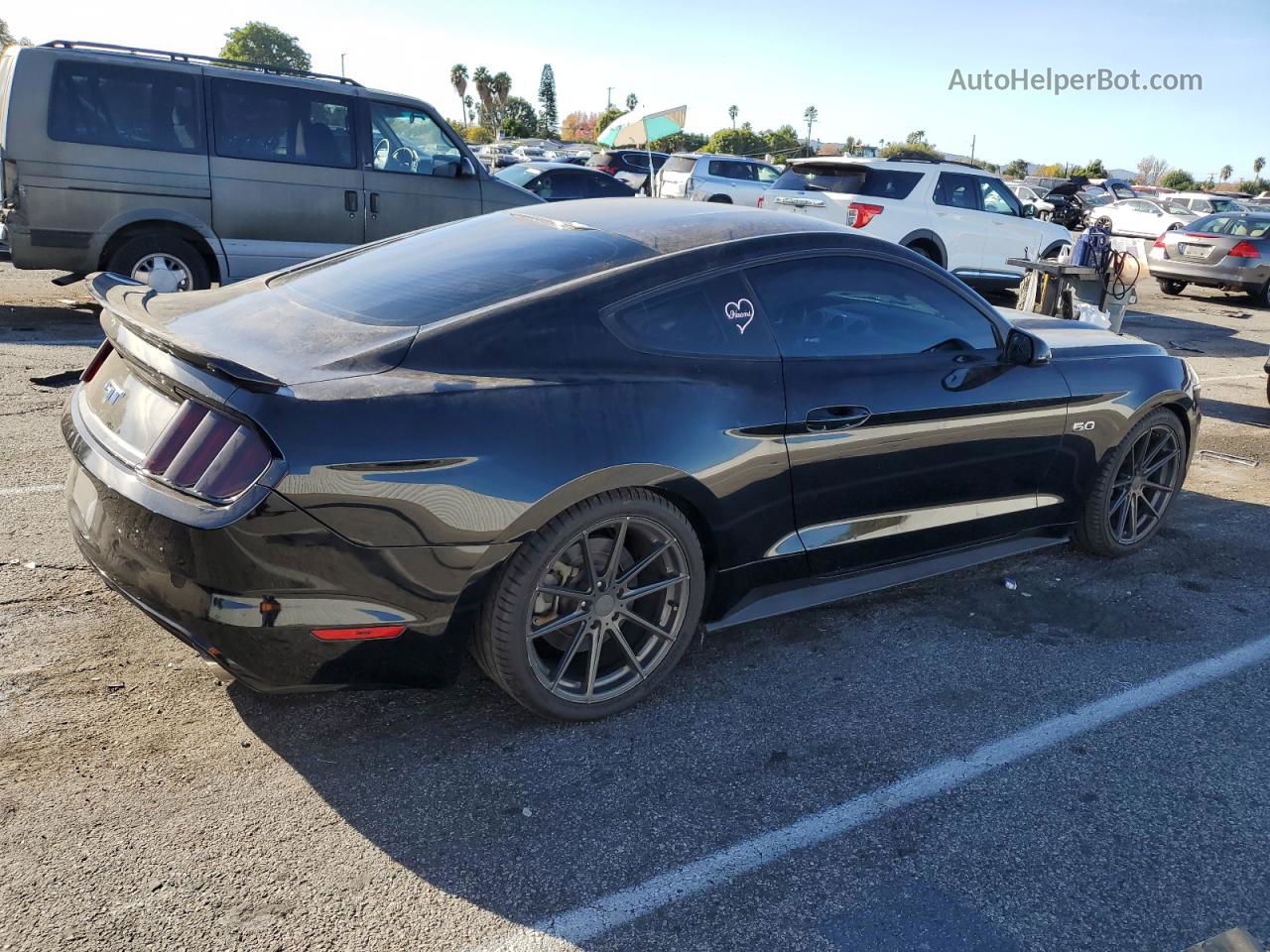 2016 Ford Mustang Gt Black vin: 1FA6P8CF9G5334325