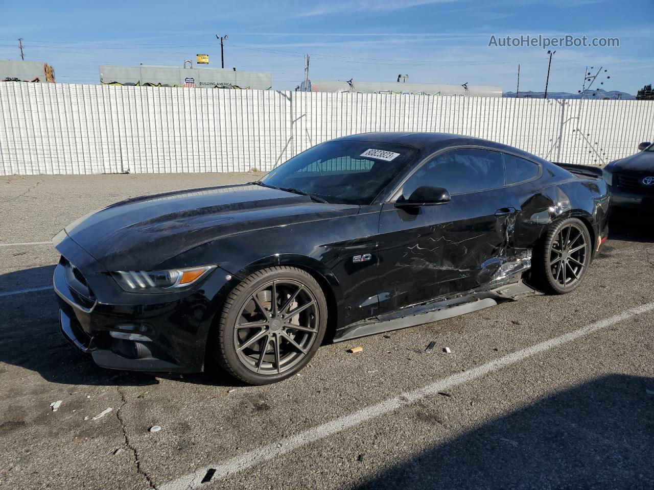 2016 Ford Mustang Gt Black vin: 1FA6P8CF9G5334325