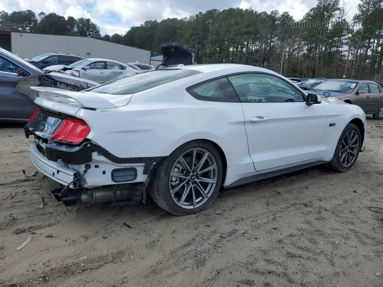 2020 Ford Mustang Gt White vin: 1FA6P8CF9L5126861