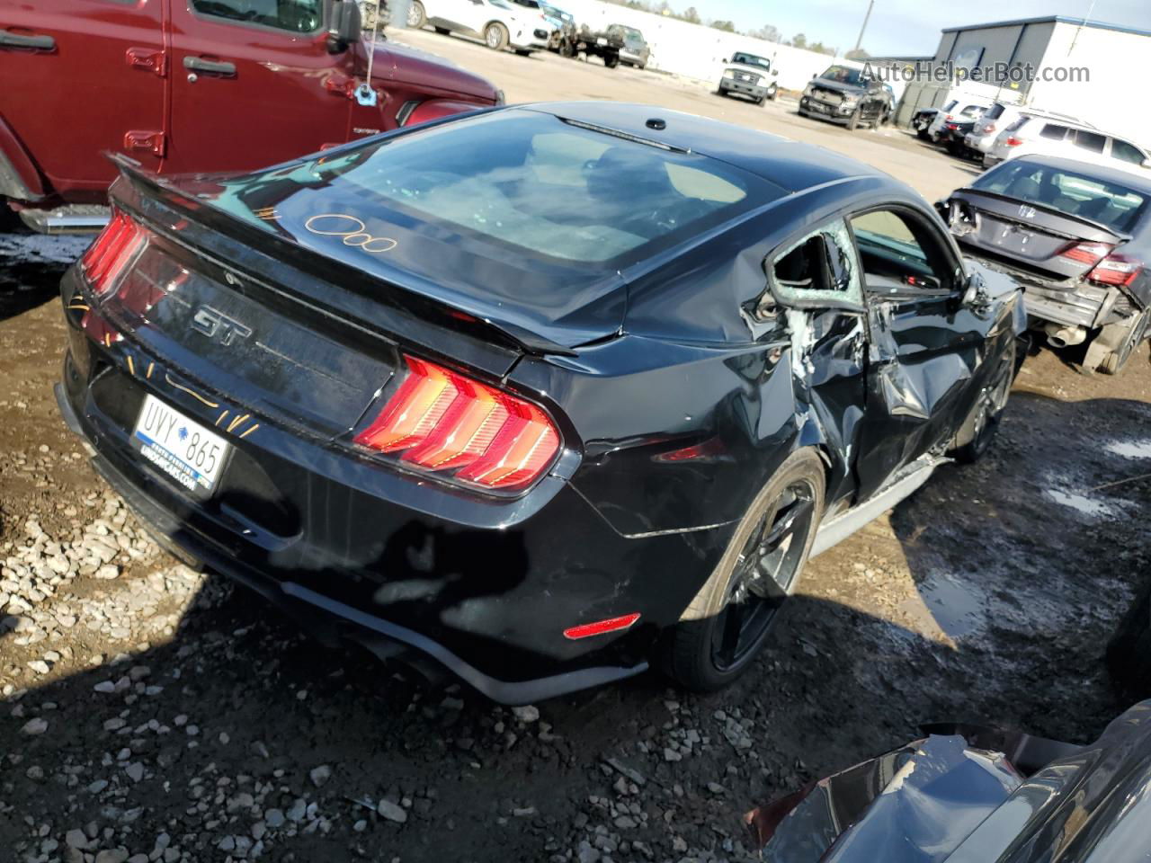 2020 Ford Mustang Gt Black vin: 1FA6P8CF9L5132806