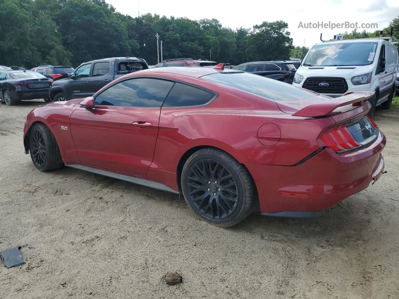 2020 Ford Mustang Gt Burgundy vin: 1FA6P8CF9L5161562