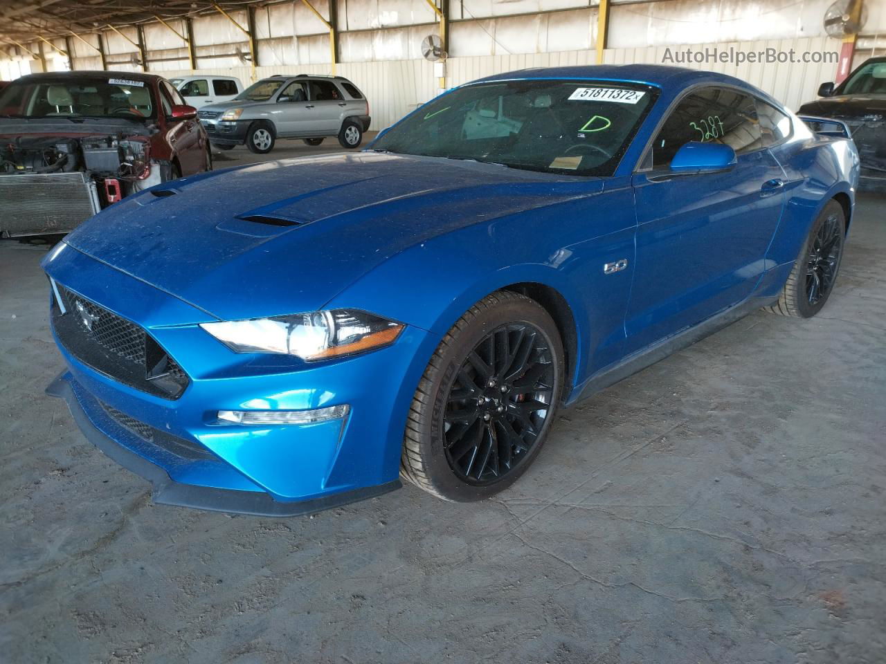 2020 Ford Mustang Gt Blue vin: 1FA6P8CF9L5179298