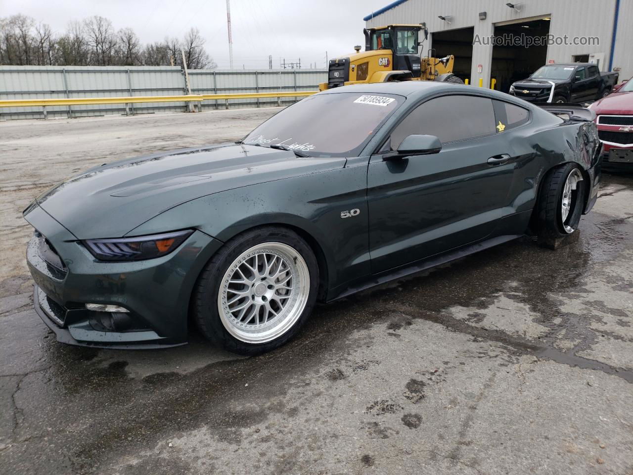 2015 Ford Mustang Gt Green vin: 1FA6P8CFXF5313773