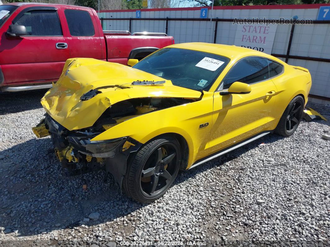 2015 Ford Mustang Gt Premium Yellow vin: 1FA6P8CFXF5314244