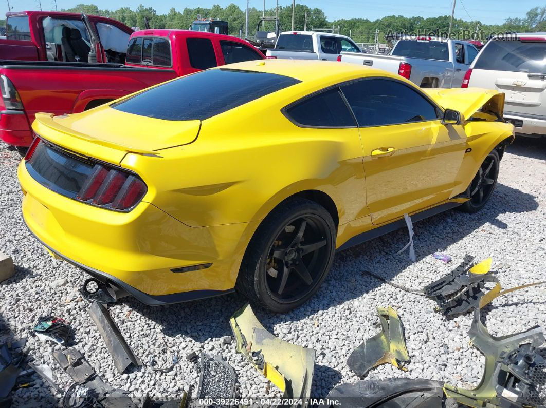 2015 Ford Mustang Gt Premium Желтый vin: 1FA6P8CFXF5314244