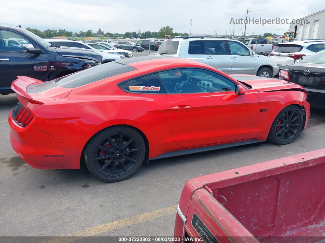 2016 Ford Mustang Gt Red vin: 1FA6P8CFXG5282249