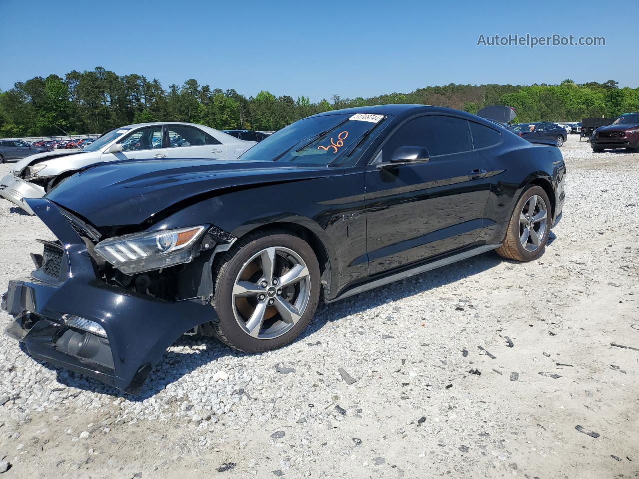 2016 Ford Mustang Gt Черный vin: 1FA6P8CFXG5331546