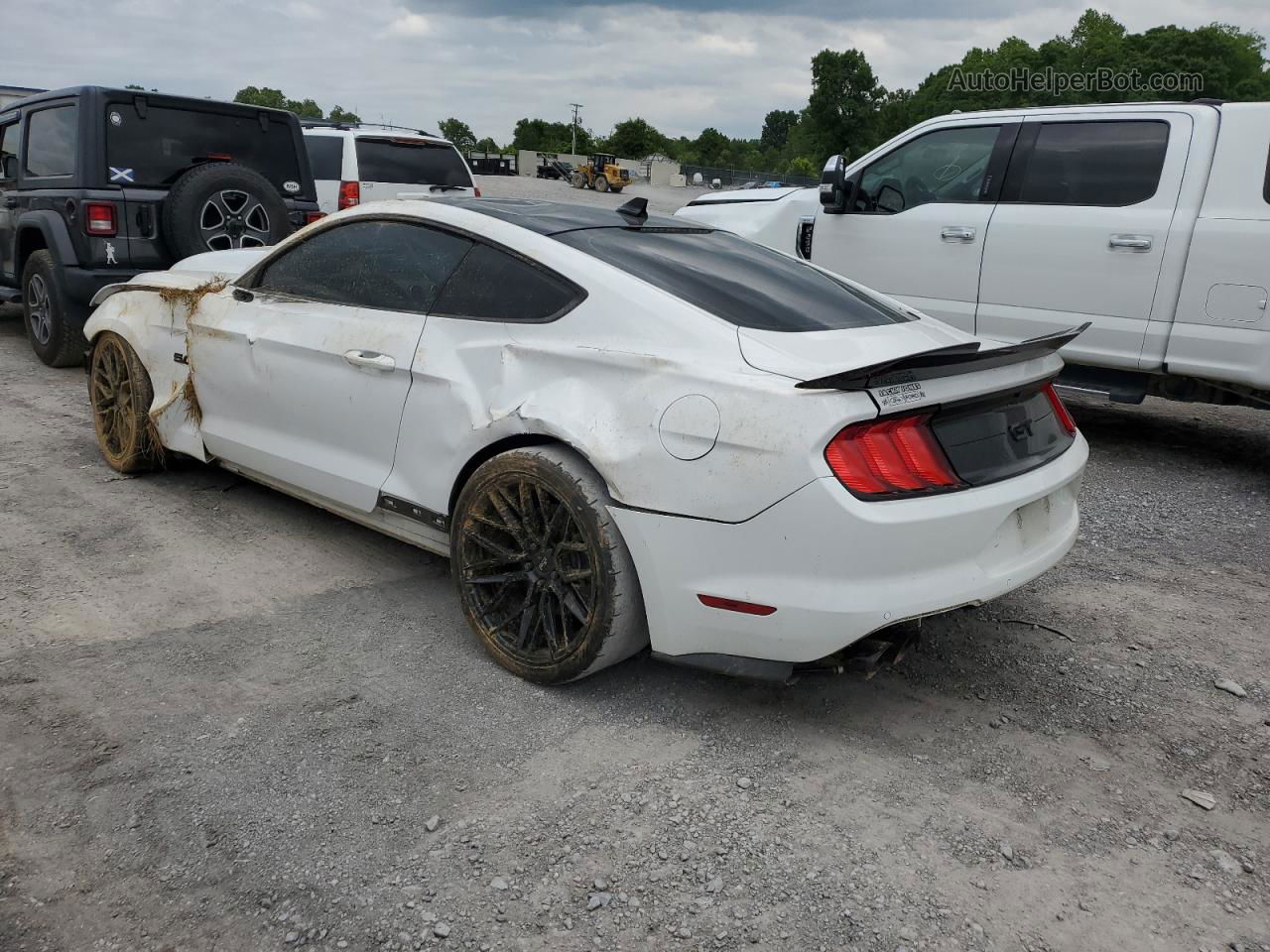 2020 Ford Mustang Gt White vin: 1FA6P8CFXL5181884