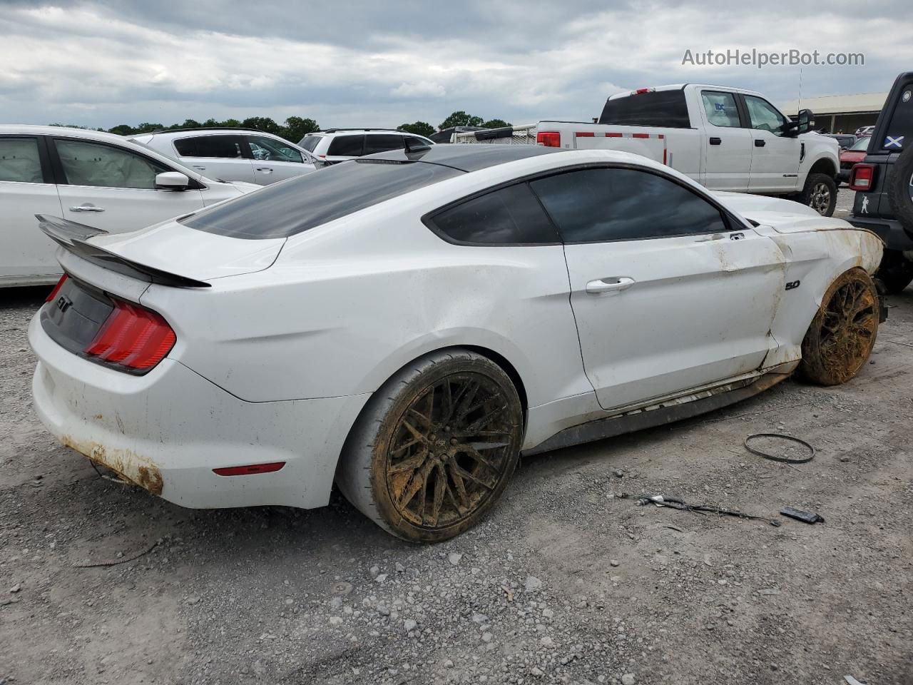 2020 Ford Mustang Gt White vin: 1FA6P8CFXL5181884