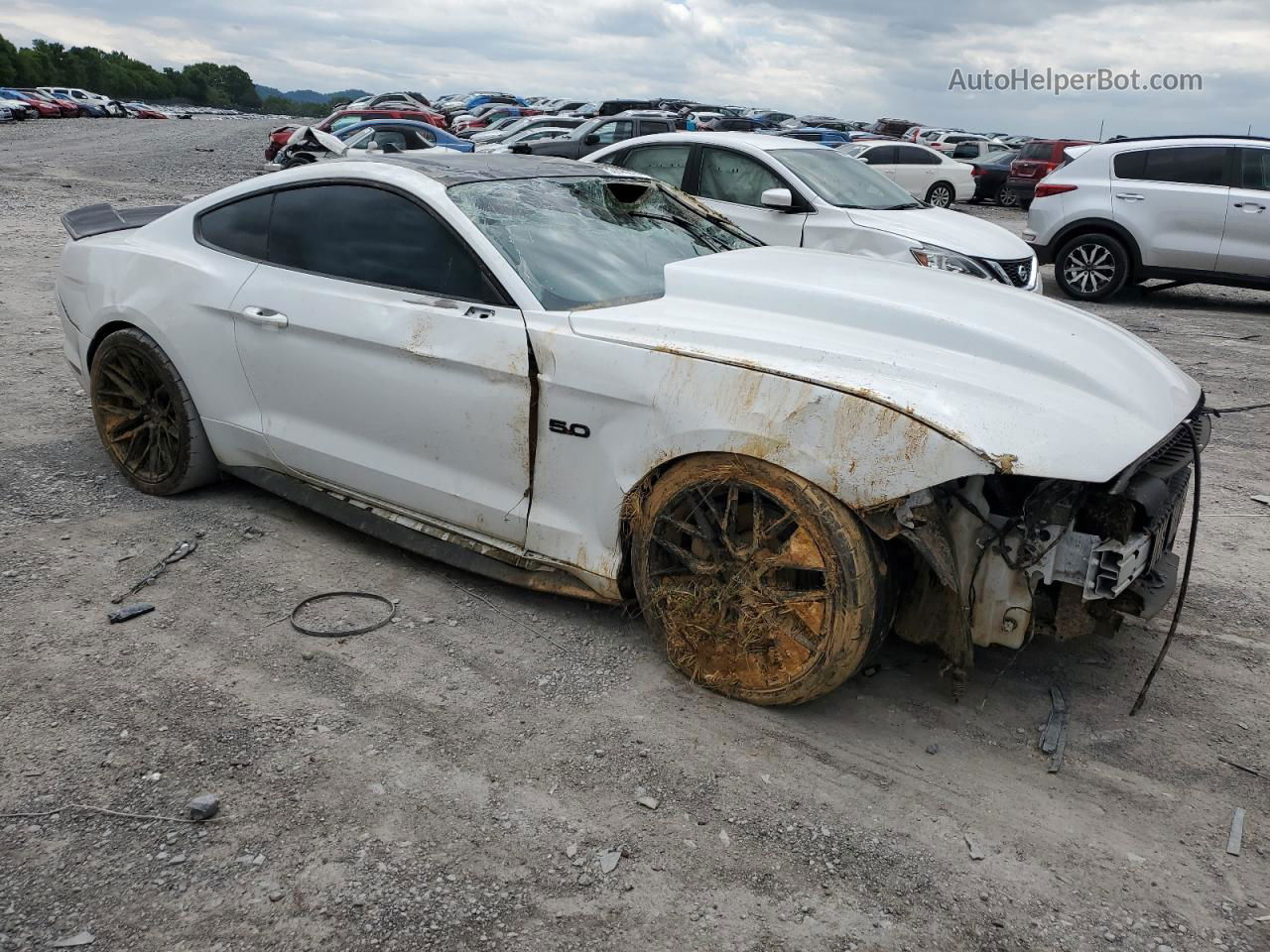 2020 Ford Mustang Gt White vin: 1FA6P8CFXL5181884