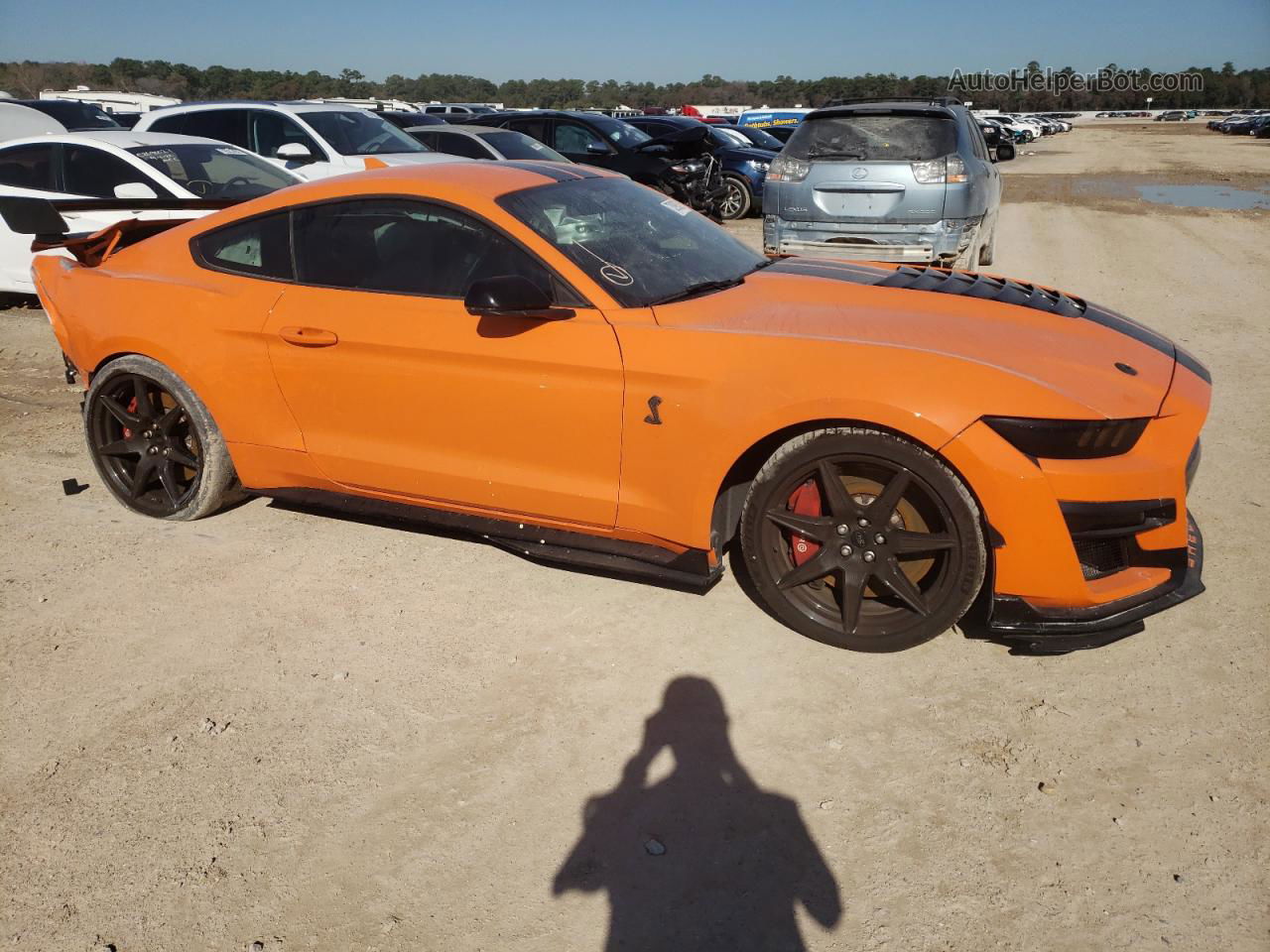 2020 Ford Mustang Shelby Gt500 Оранжевый vin: 1FA6P8SJ1L5502278