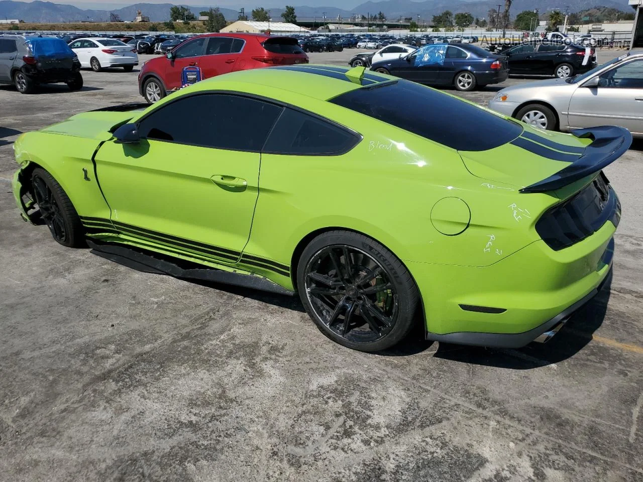 2020 Ford Mustang Shelby Gt500 Green vin: 1FA6P8SJ1L5504631