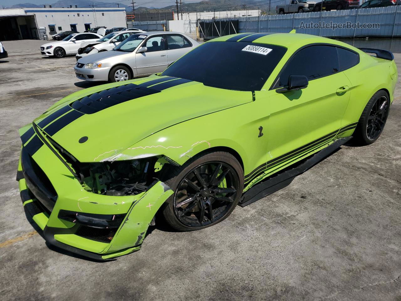 2020 Ford Mustang Shelby Gt500 Green vin: 1FA6P8SJ1L5504631