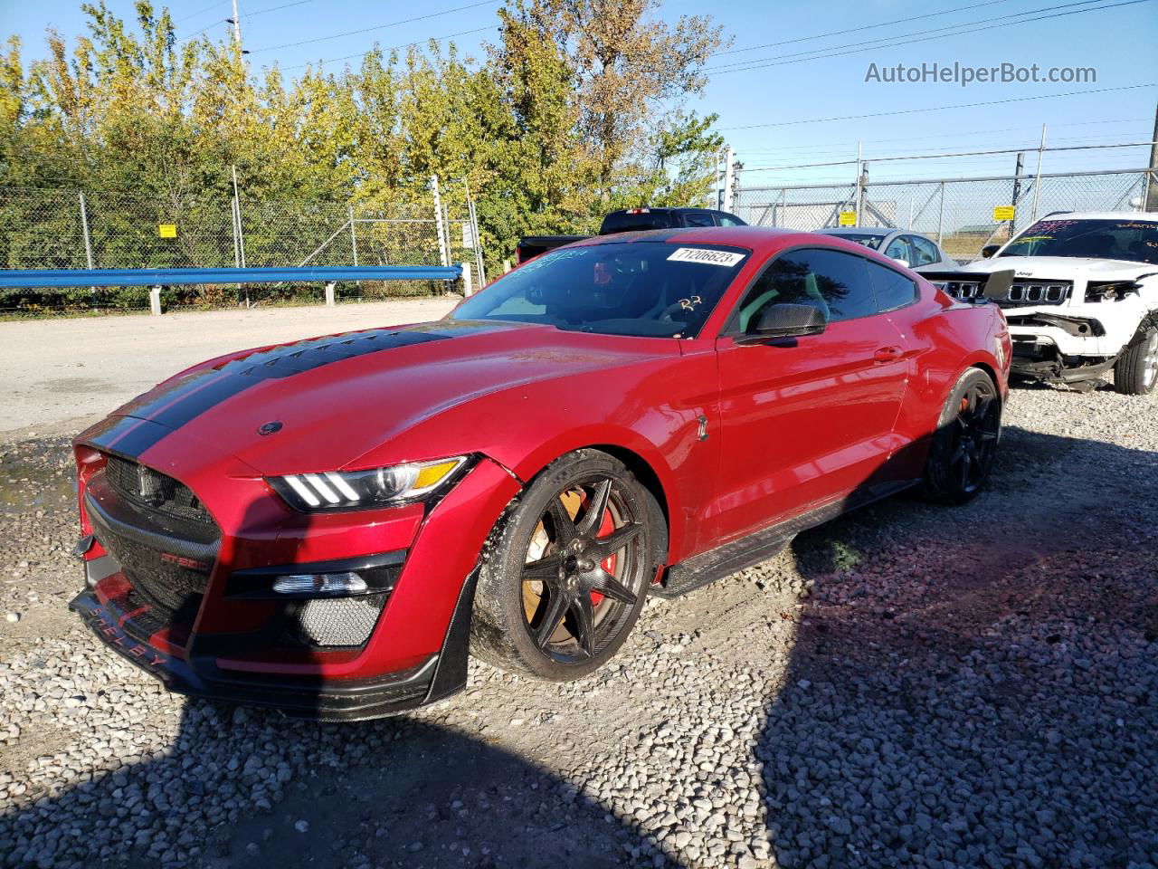 2020 Ford Mustang Shelby Gt500 Red vin: 1FA6P8SJ7L5502706