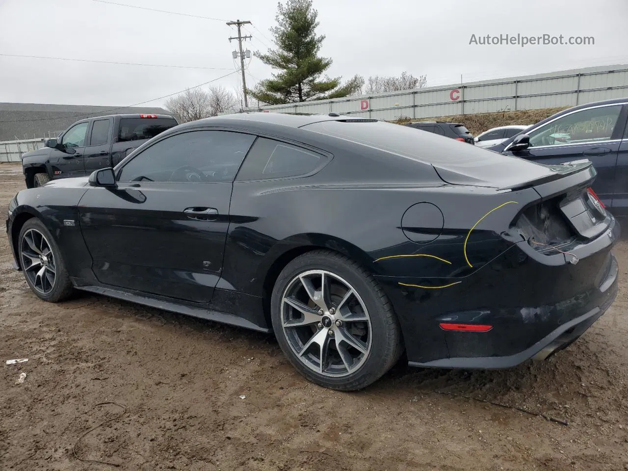 2020 Ford Mustang Black vin: 1FA6P8TD1L5102987