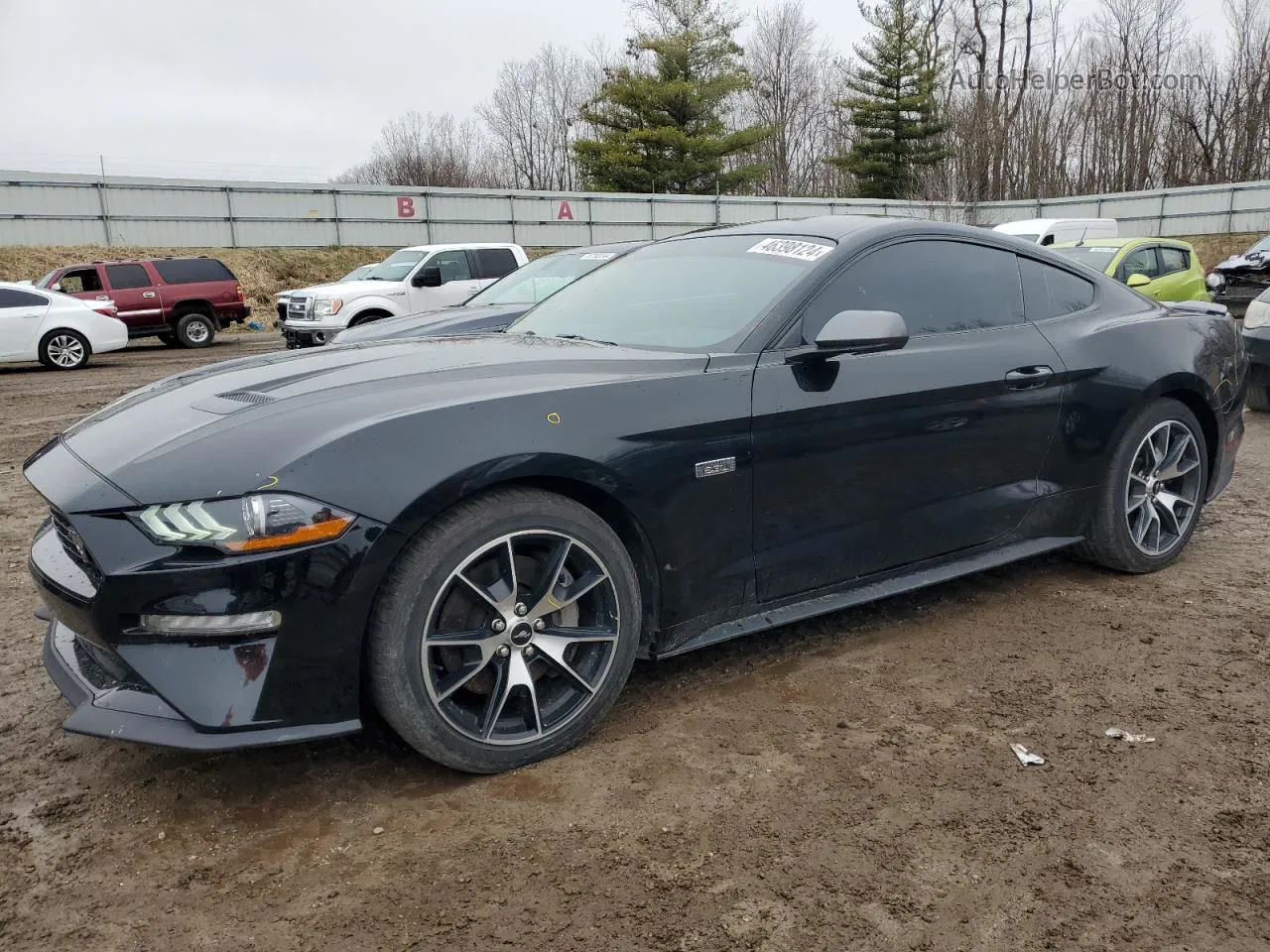 2020 Ford Mustang Black vin: 1FA6P8TD1L5102987