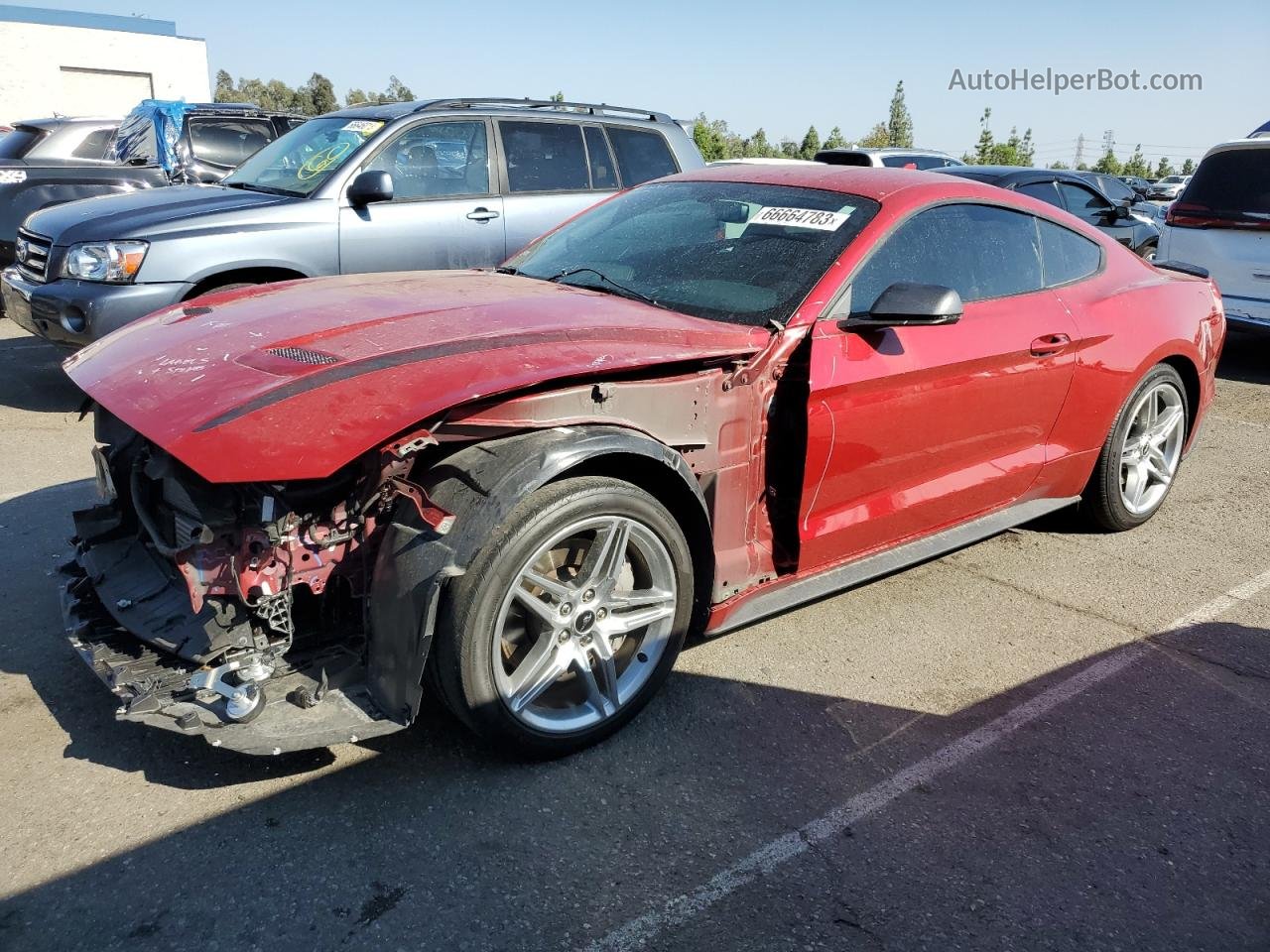 2020 Ford Mustang  Red vin: 1FA6P8TD1L5182825