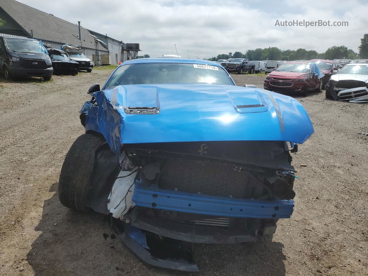 2020 Ford Mustang  Blue vin: 1FA6P8TD5L5126841