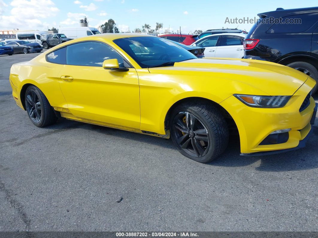 2015 Ford Mustang Ecoboost Желтый vin: 1FA6P8TH0F5311418