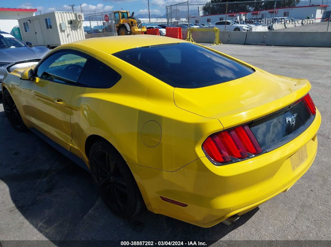 2015 Ford Mustang Ecoboost Желтый vin: 1FA6P8TH0F5311418