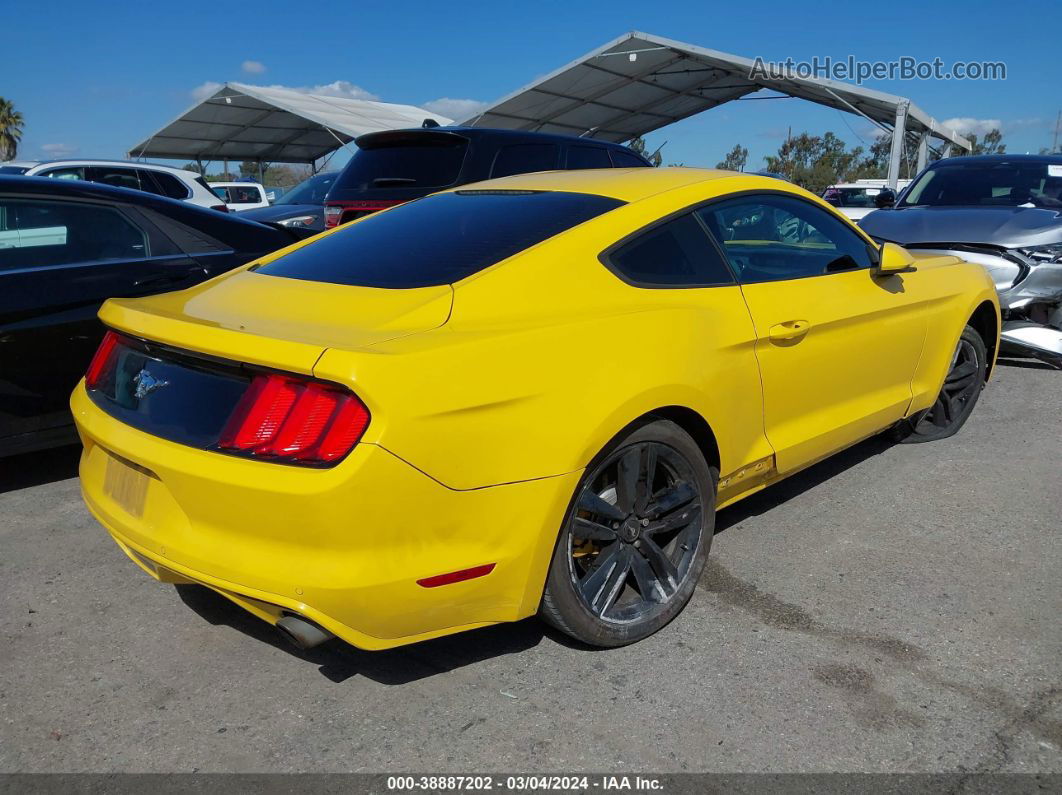 2015 Ford Mustang Ecoboost Желтый vin: 1FA6P8TH0F5311418