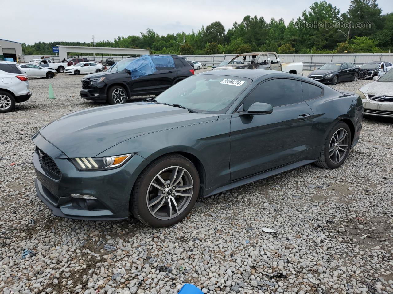 2015 Ford Mustang  Зеленый vin: 1FA6P8TH0F5325576