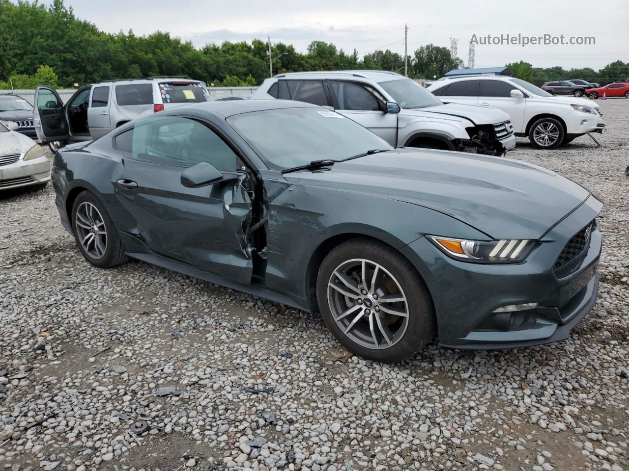 2015 Ford Mustang  Зеленый vin: 1FA6P8TH0F5325576