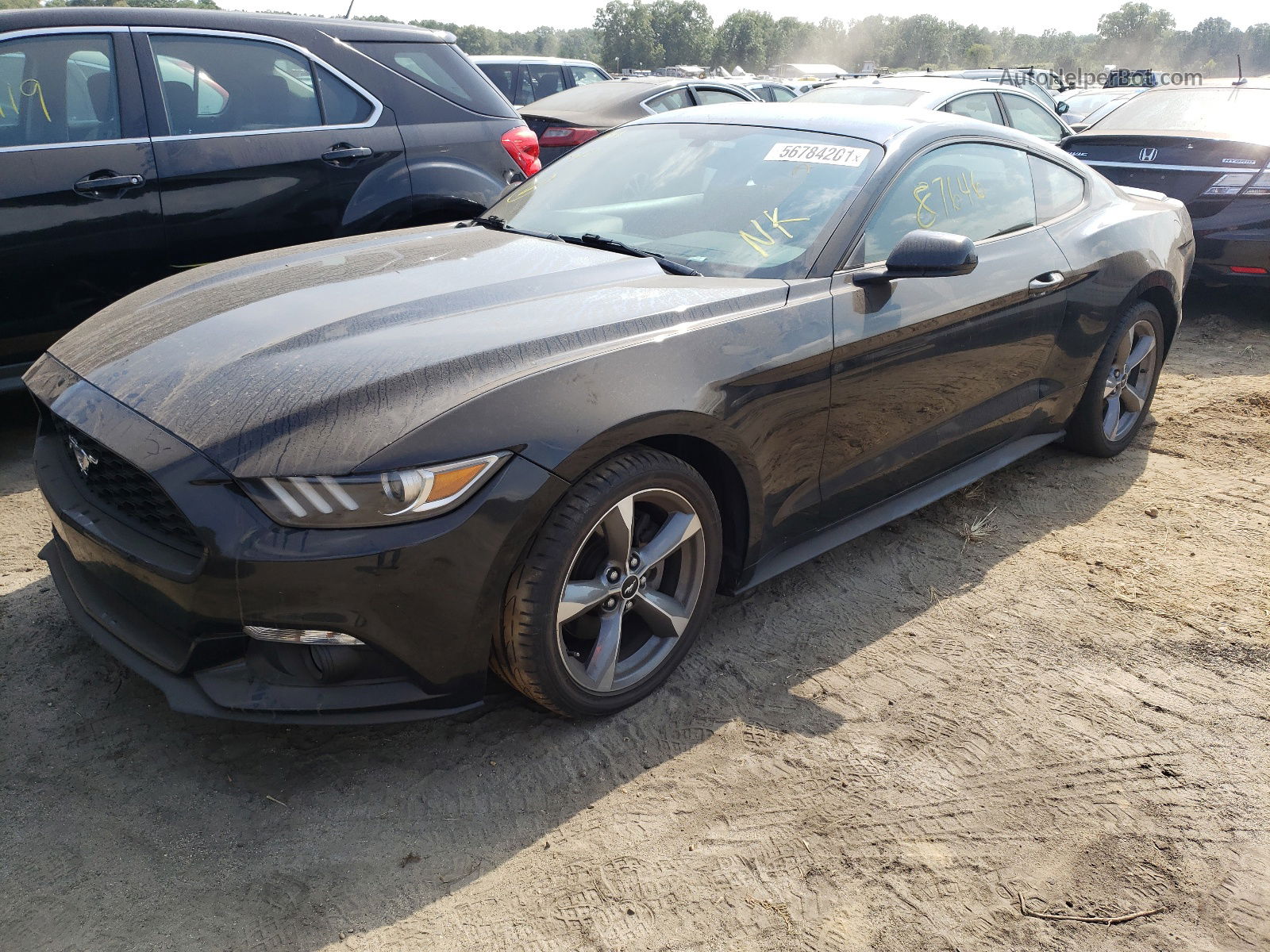 2016 Ford Mustang Black vin: 1FA6P8TH0G5232719