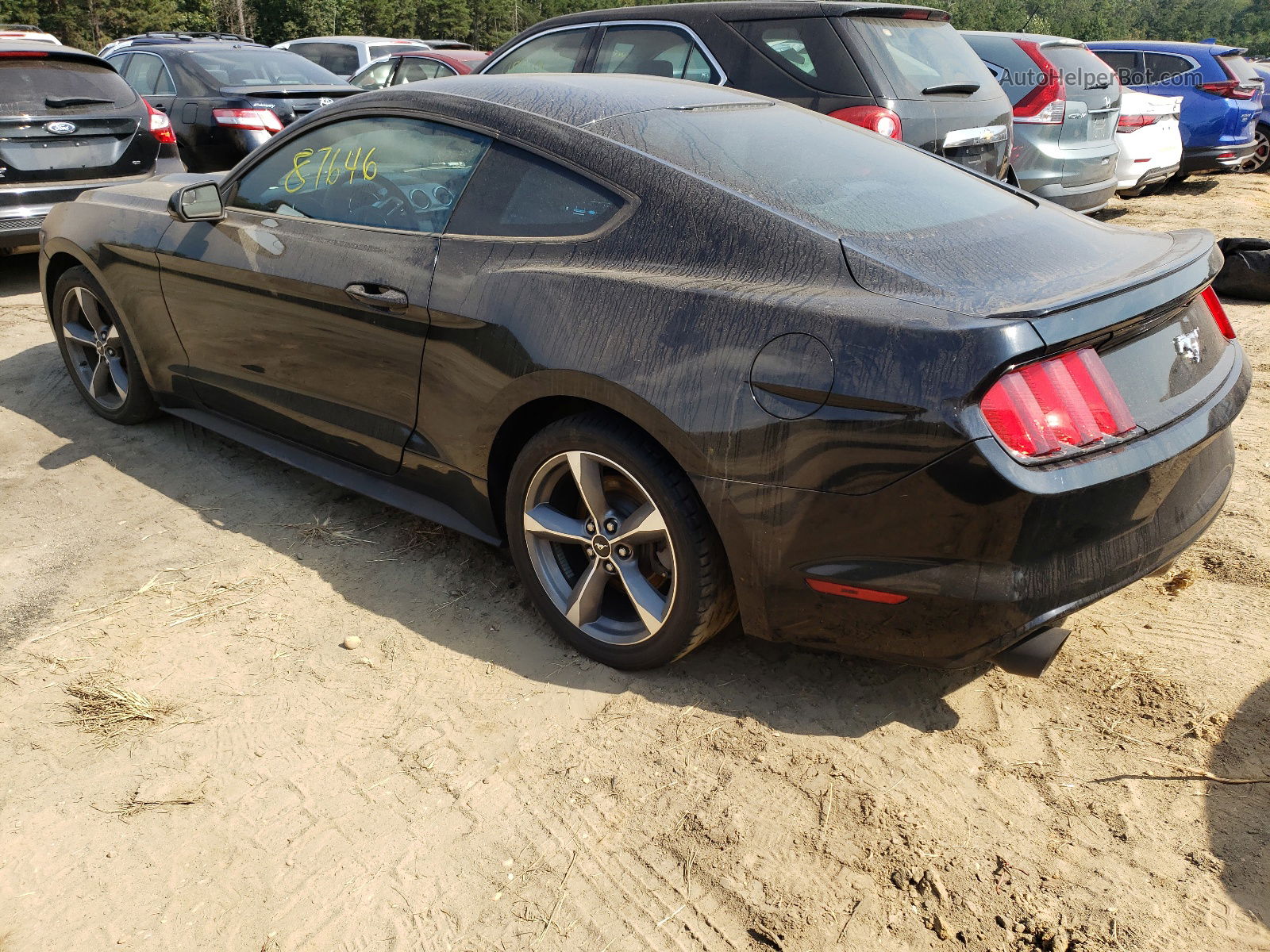 2016 Ford Mustang Black vin: 1FA6P8TH0G5232719