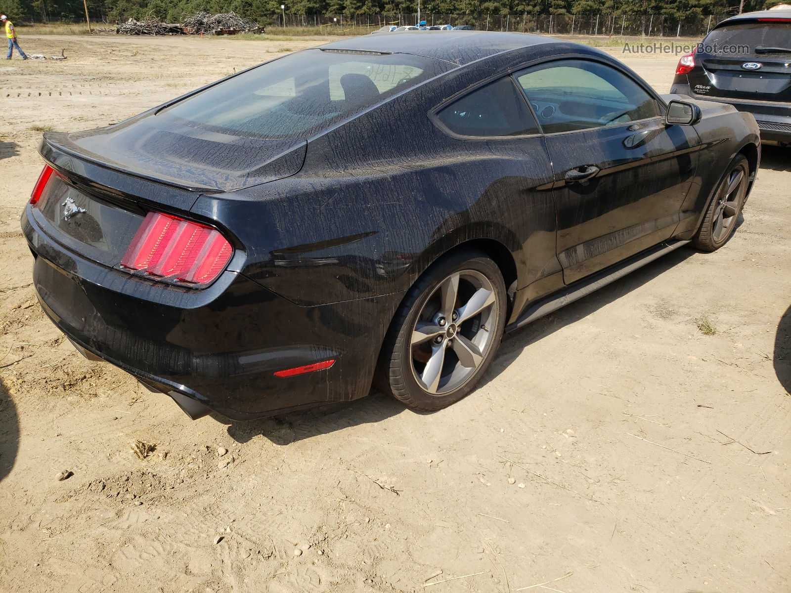 2016 Ford Mustang Black vin: 1FA6P8TH0G5232719