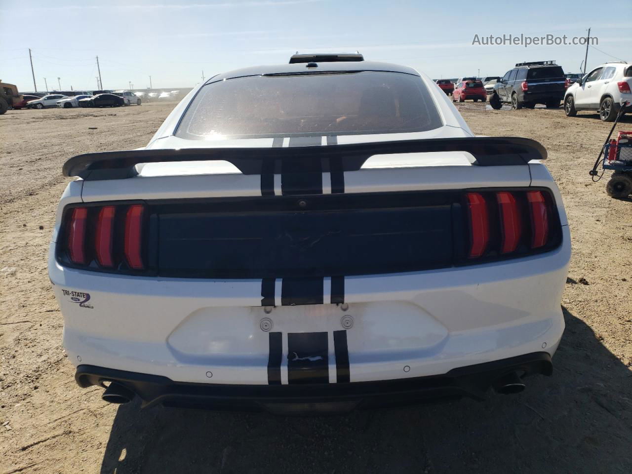 2019 Ford Mustang  White vin: 1FA6P8TH0K5143144