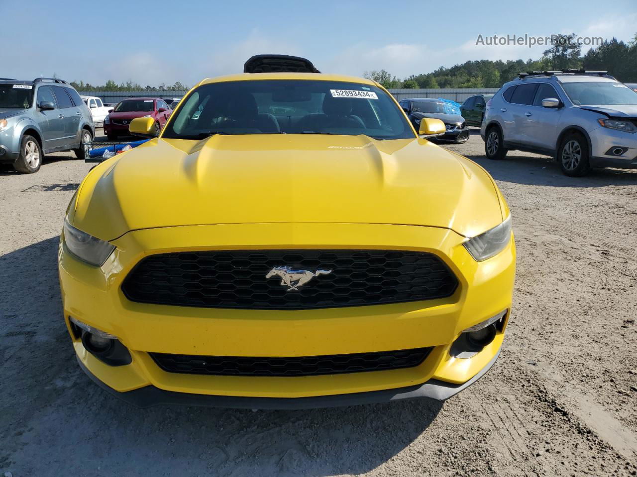 2015 Ford Mustang  Yellow vin: 1FA6P8TH1F5432927