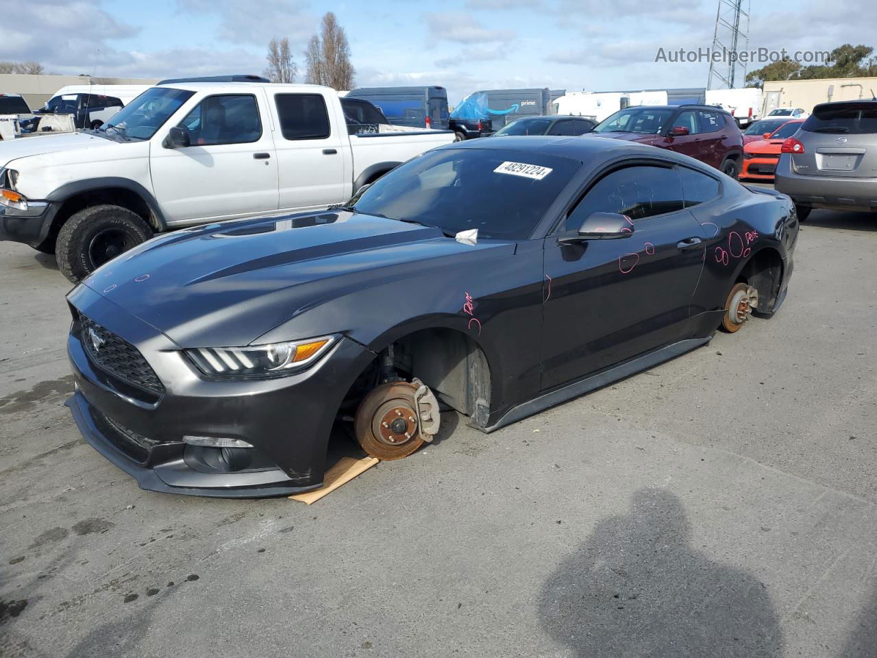 2016 Ford Mustang  Gray vin: 1FA6P8TH1G5253336