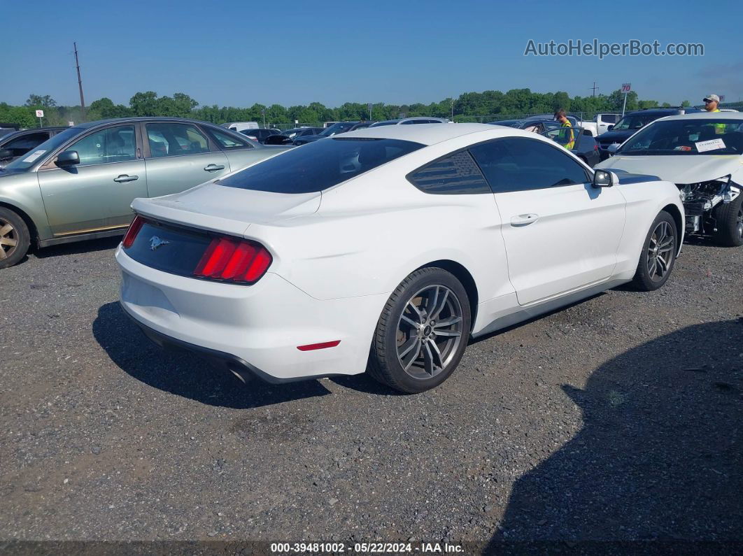 2016 Ford Mustang Ecoboost White vin: 1FA6P8TH1G5326737