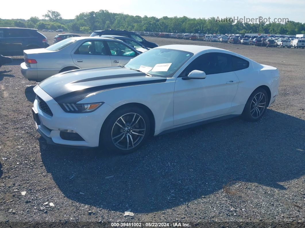 2016 Ford Mustang Ecoboost White vin: 1FA6P8TH1G5326737