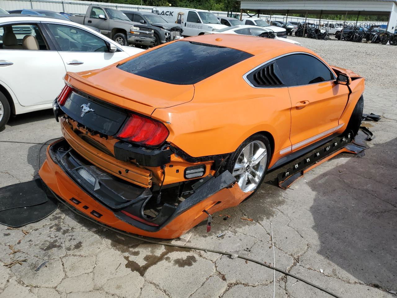 2020 Ford Mustang  Orange vin: 1FA6P8TH1L5127603