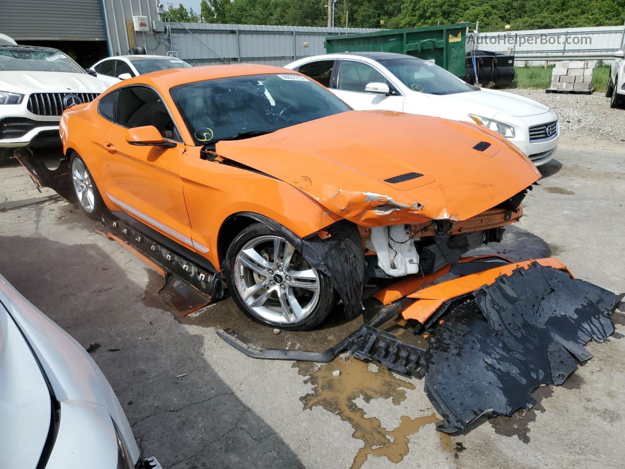 2020 Ford Mustang  Orange vin: 1FA6P8TH1L5127603