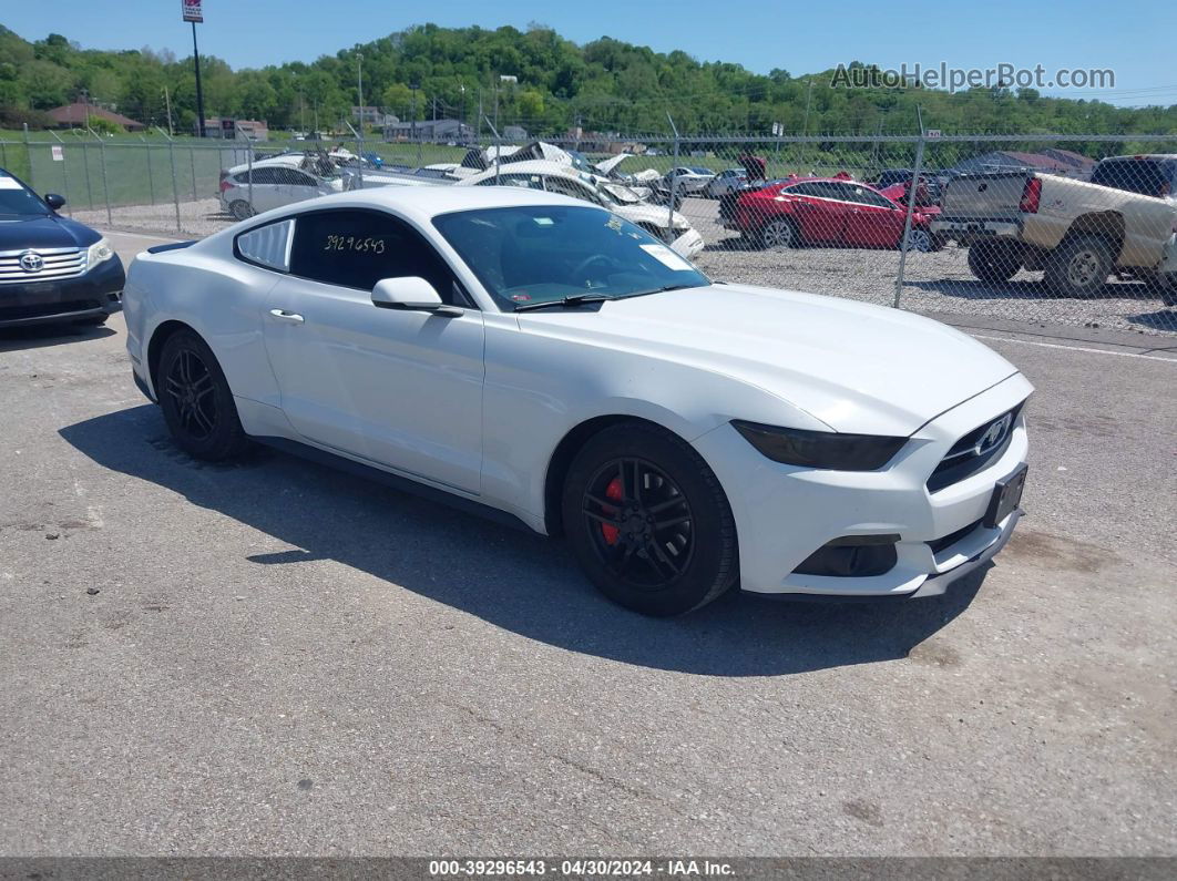 2015 Ford Mustang Ecoboost White vin: 1FA6P8TH2F5322615