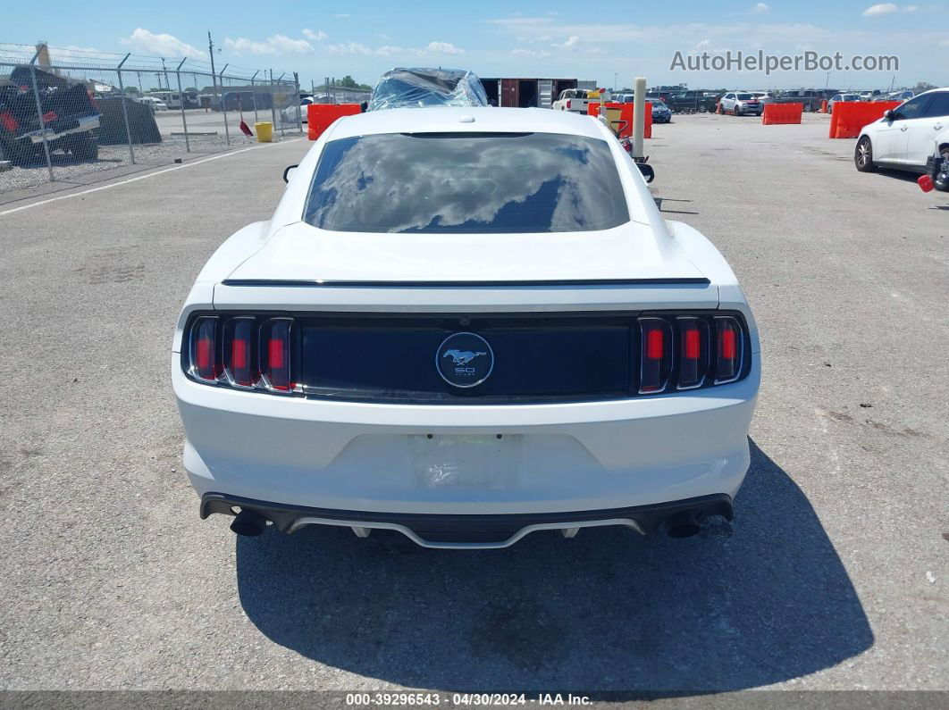 2015 Ford Mustang Ecoboost White vin: 1FA6P8TH2F5322615