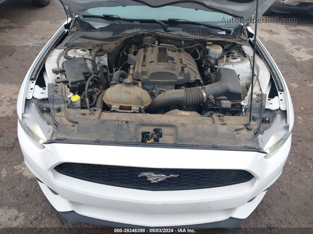 2015 Ford Mustang Ecoboost White vin: 1FA6P8TH2F5375332