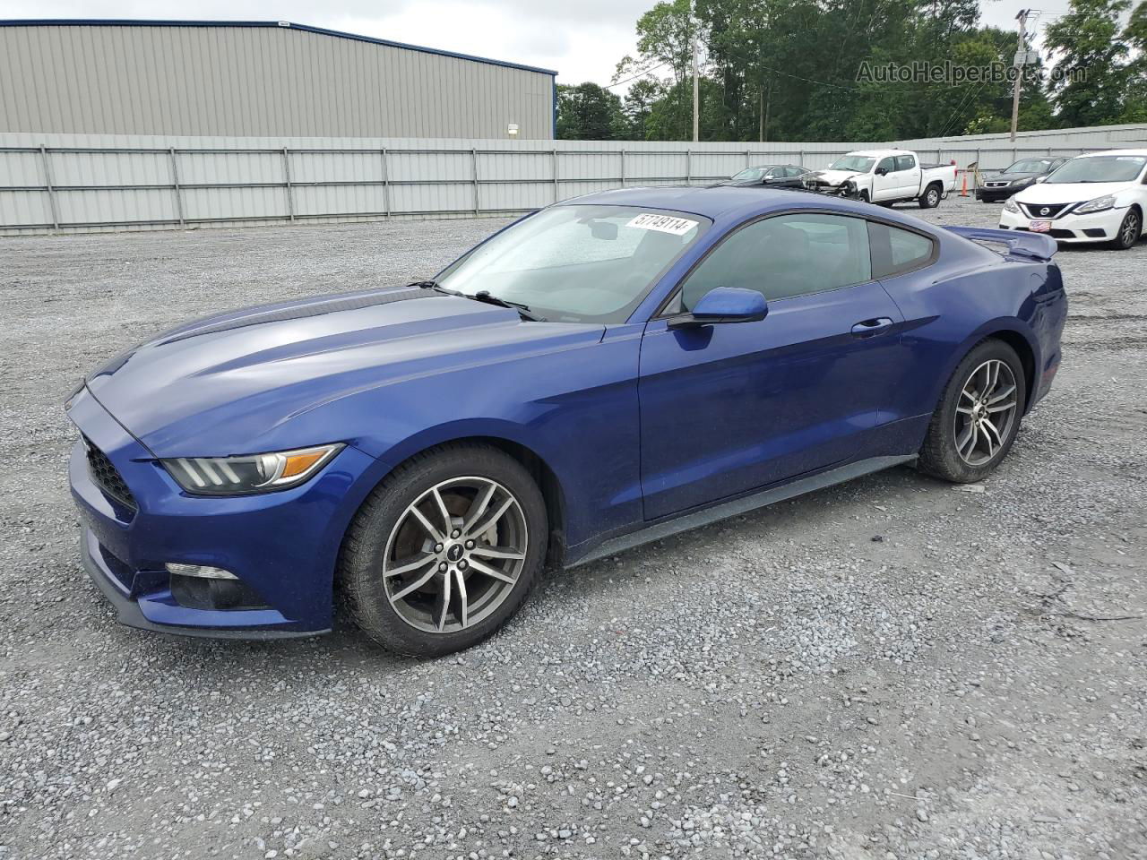 2016 Ford Mustang  Blue vin: 1FA6P8TH2G5228221