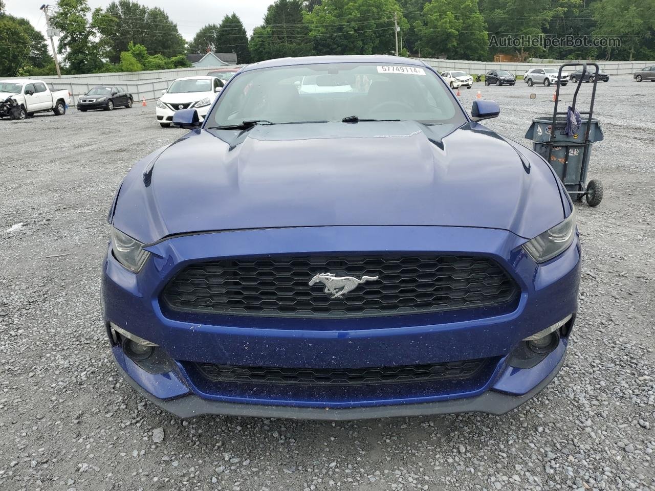 2016 Ford Mustang  Blue vin: 1FA6P8TH2G5228221