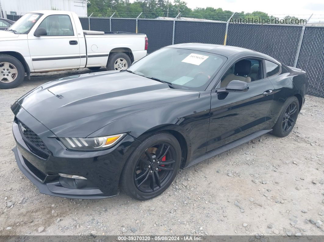 2016 Ford Mustang Ecoboost Black vin: 1FA6P8TH2G5289181