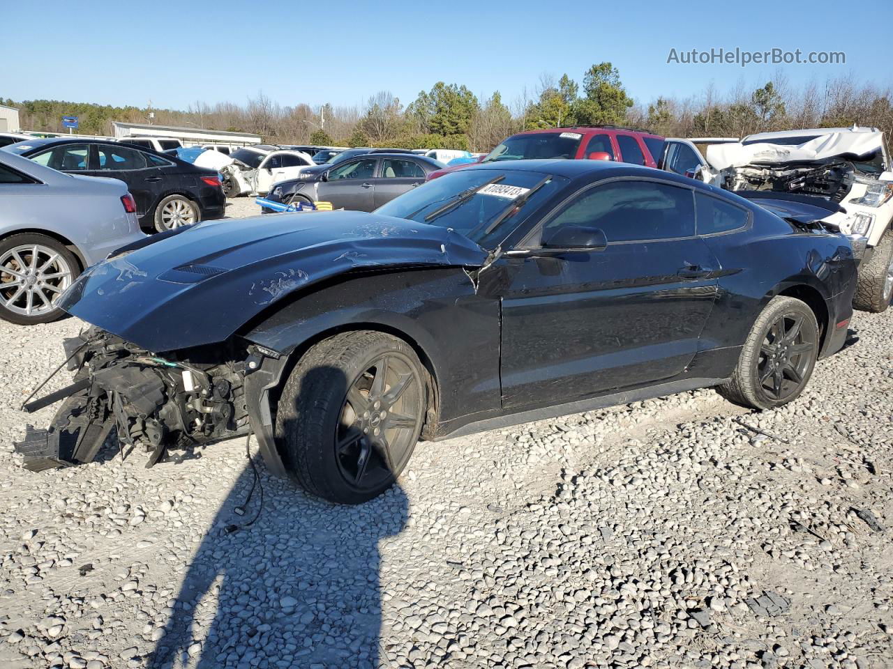 2020 Ford Mustang  Black vin: 1FA6P8TH2L5104525